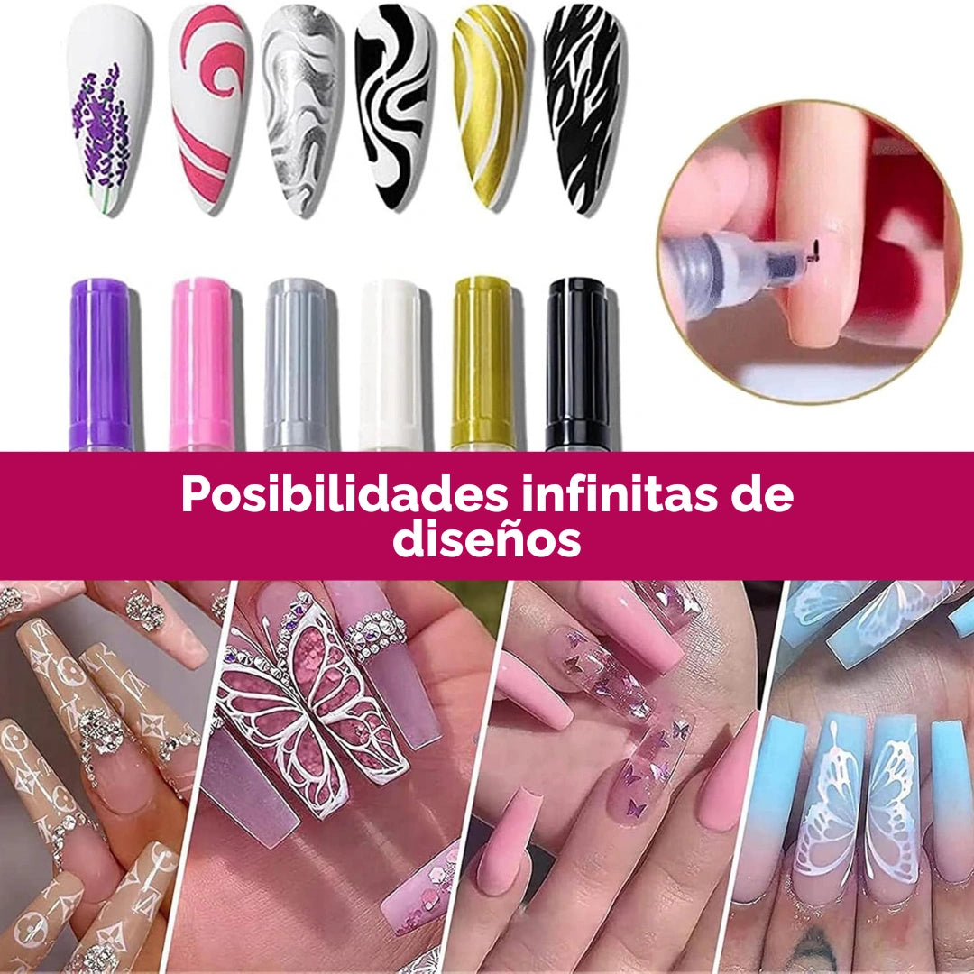 MARCADORES ACRYCOLORS - DISEÑO DE UÑAS