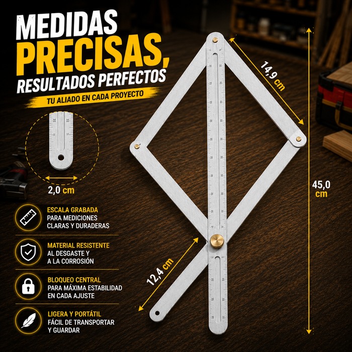 REGLA MULTIÁNGULO PRO