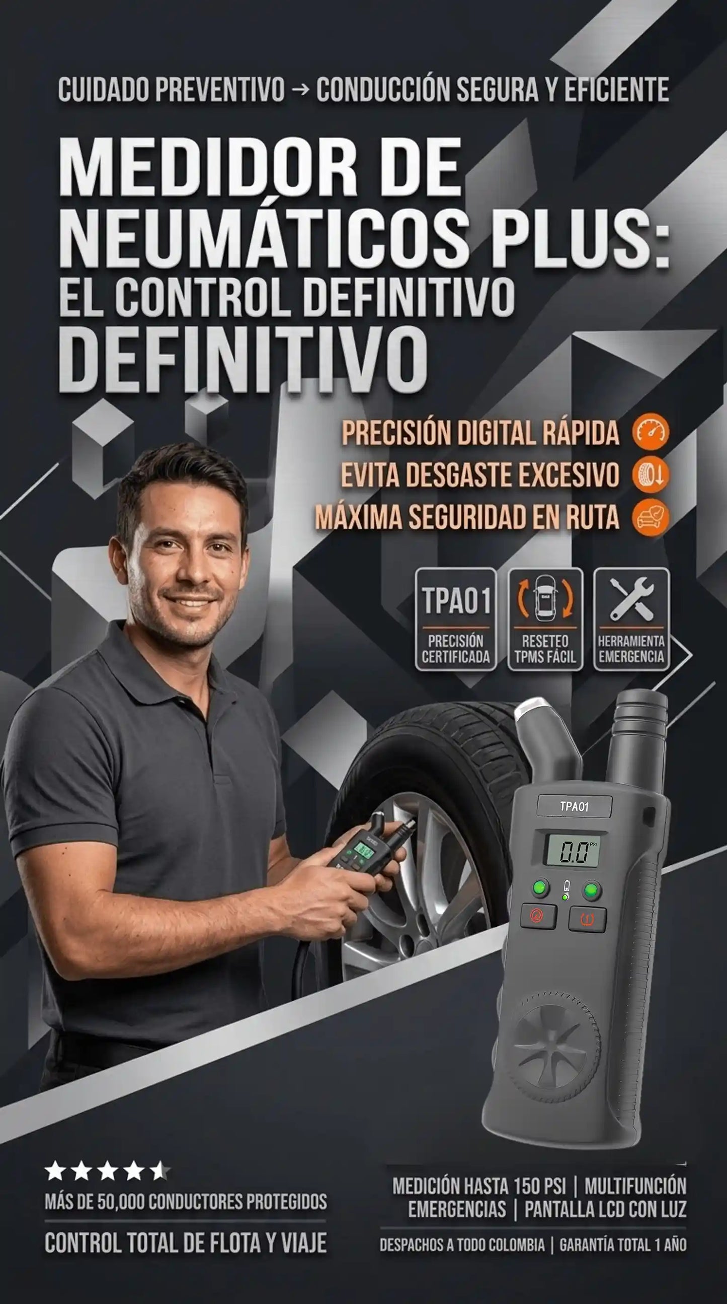 MEDIDOR DE NEUMÁTICOS PLUS