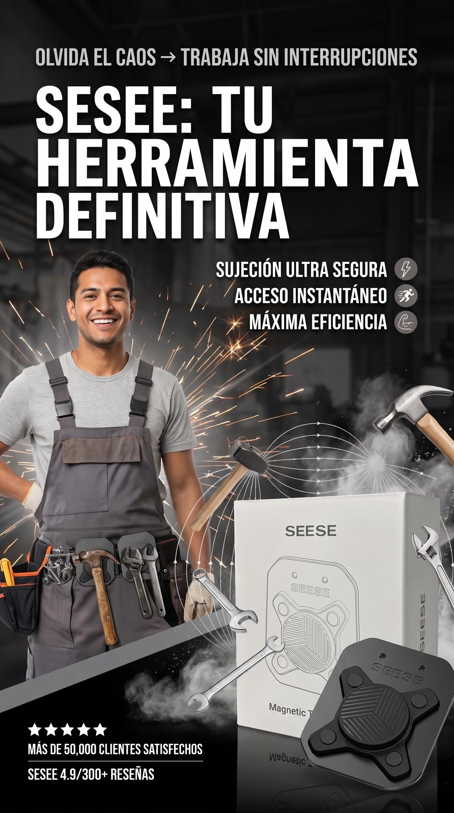 SOPORTE MAGNETICO PARA HERRAMIENTAS SEESE