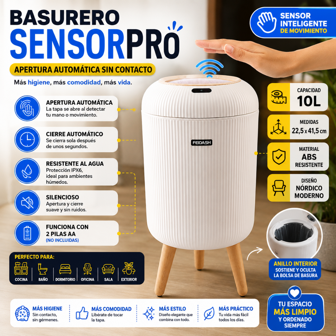 BASURERO SENSOR PRO