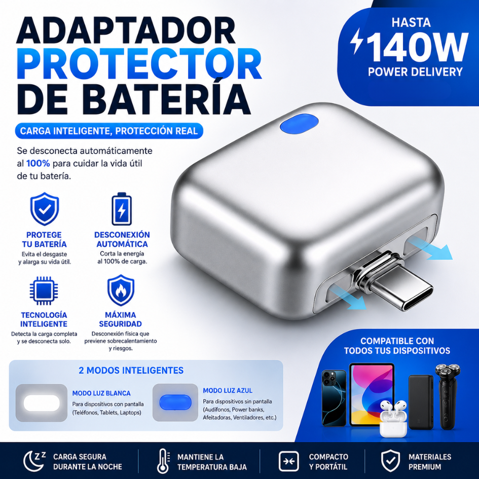 ADAPTADOR PROTECTOR DE BATERÍA