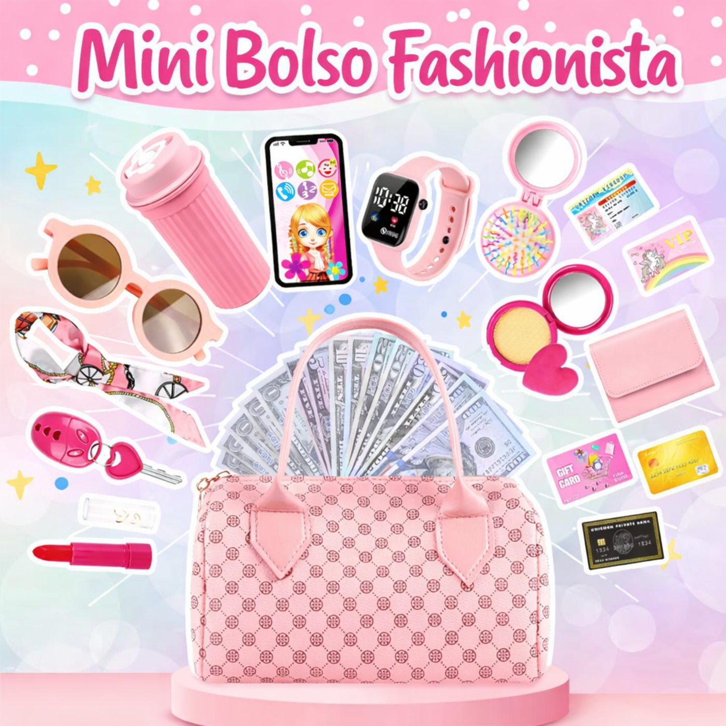 SET DE BOLSO Y MAQUILLAJE