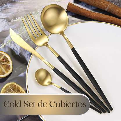 GOLD SET DE CUBIERTOS