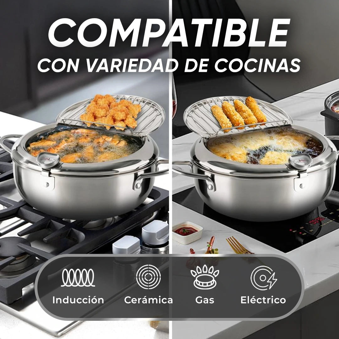 OLLA FREIDORA CON CONTROL DE TEMPERATURA