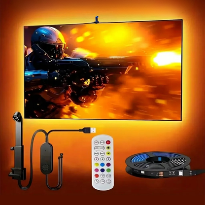 TV COLOR FLOW 360° – LUZ LED RGB CON CÁMARA SENSOR PARA TV