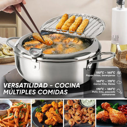 OLLA FREIDORA CON CONTROL DE TEMPERATURA