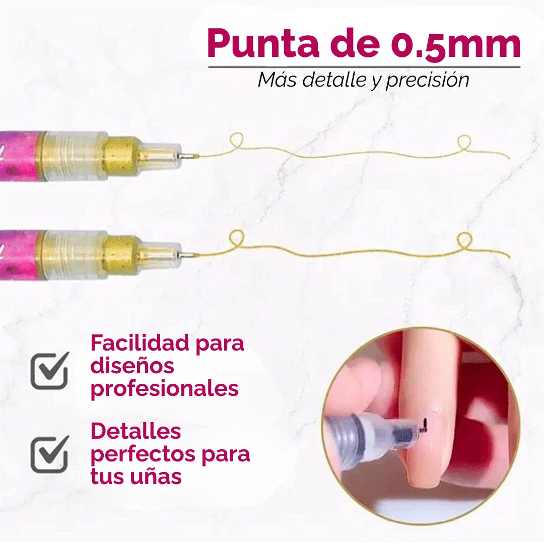 MARCADORES ACRYCOLORS - DISEÑO DE UÑAS