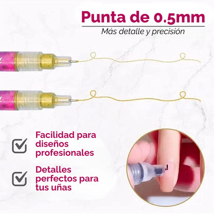MARCADORES ACRYCOLORS - DISEÑO DE UÑAS