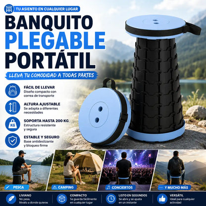 BANQUITO PLEGABLE PORTÁTIL
