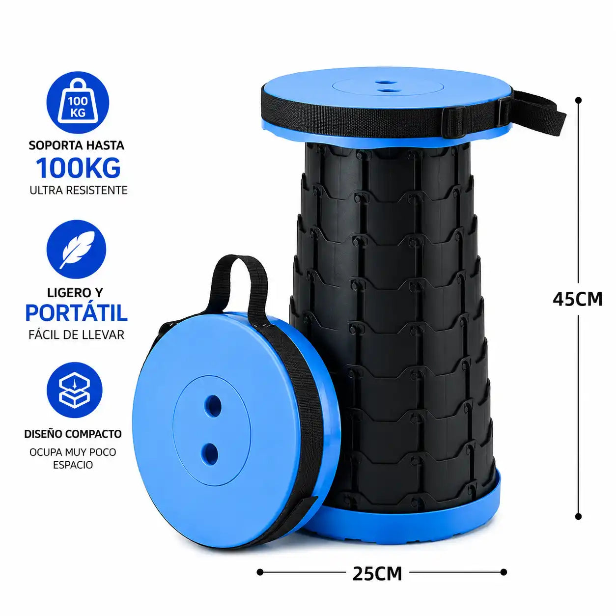 BANQUITO PLEGABLE PORTÁTIL