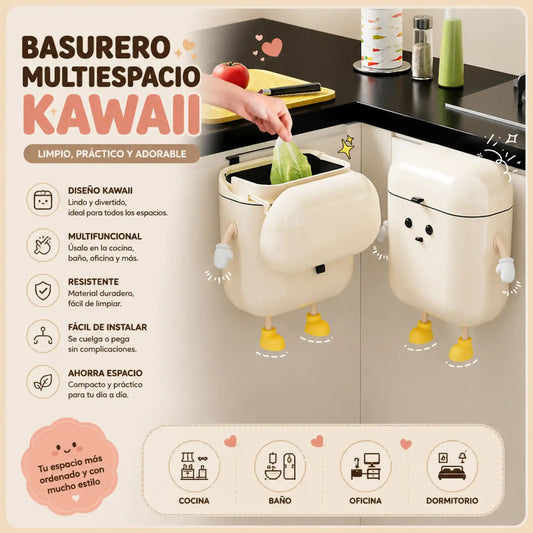 BASURERO MULTIESPACIO KAWAII 12L