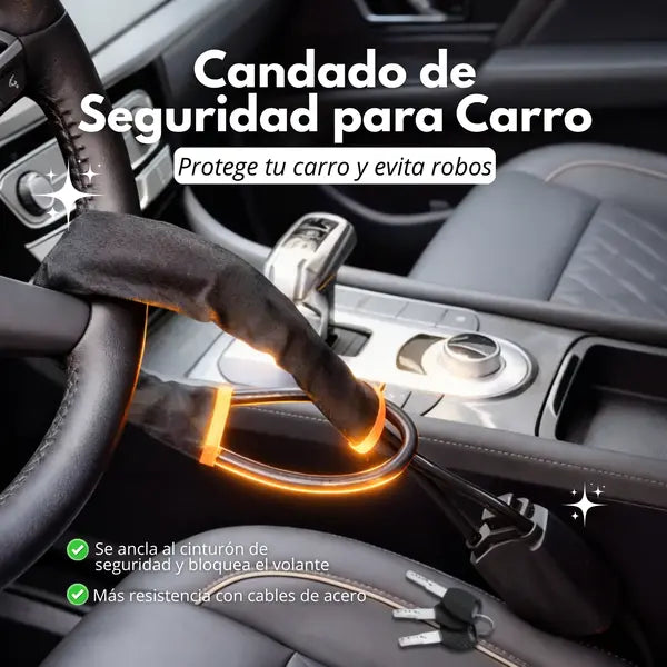 CANDADO DE SEGURIDAD PARA CARRO