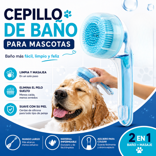 CEPILLO DE BAÑO PET SPA
