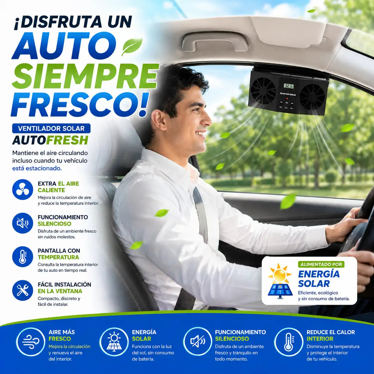 VENTILADOR SOLAR AUTOFRESH
