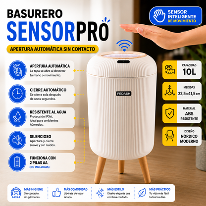 BASURERO SENSOR PRO