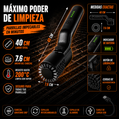 CEPILLO ELÉCTRICO GRILLCLEAN