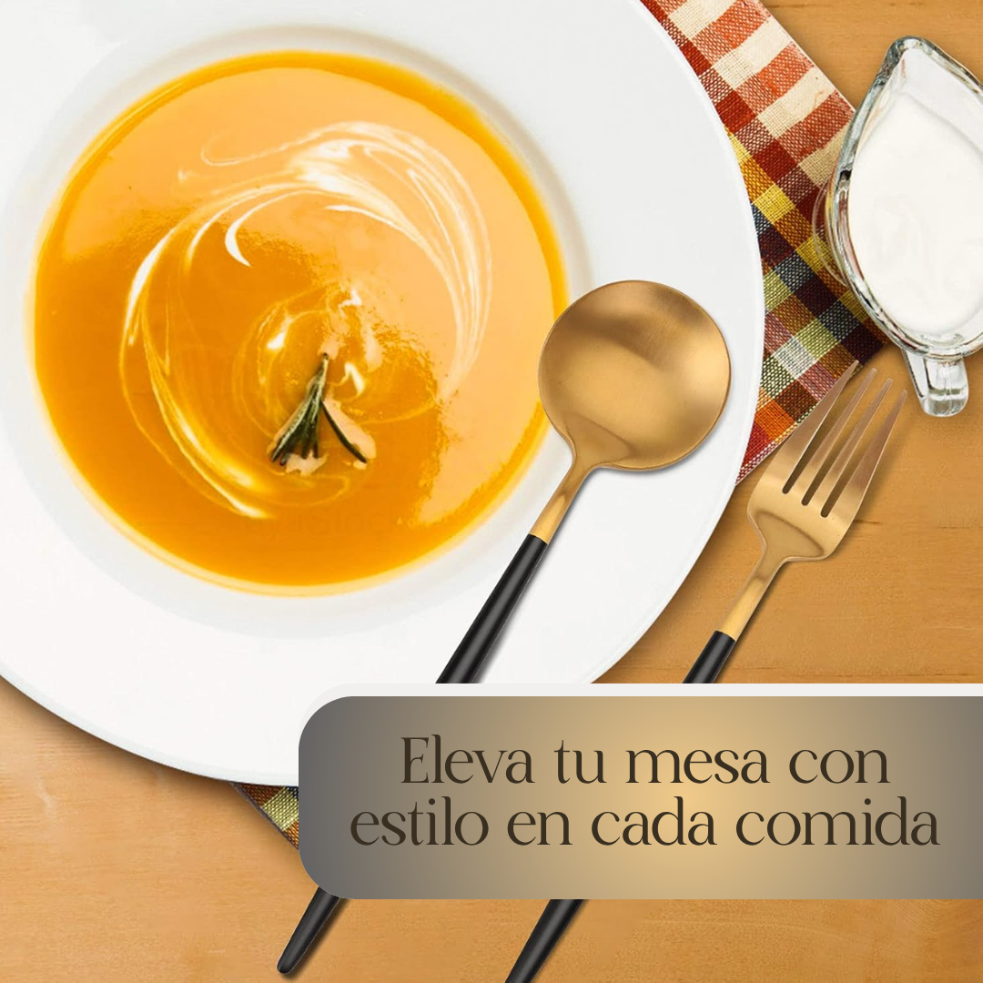 GOLD SET DE CUBIERTOS