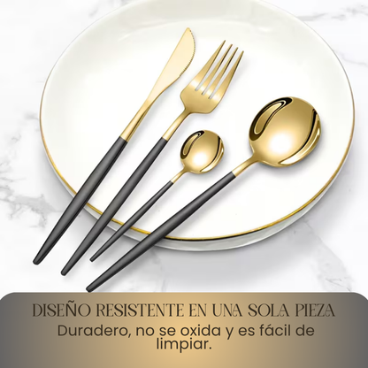 GOLD SET DE CUBIERTOS