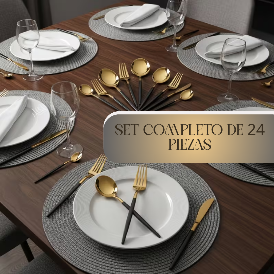 GOLD SET DE CUBIERTOS
