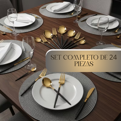 GOLD SET DE CUBIERTOS
