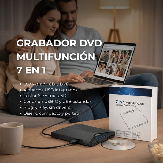 GRABADOR DVD MULTIFUNCIÓN 7 EN 1