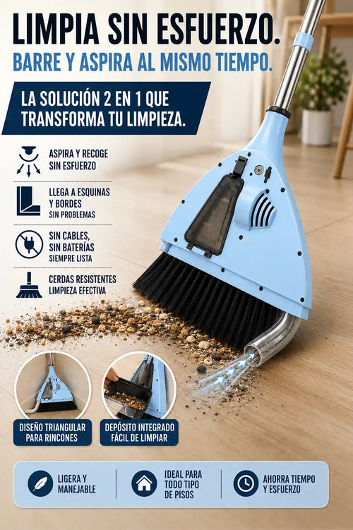 ESCOBA ASPIRADORA 2 EN 1