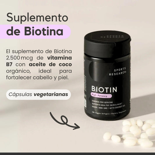 SUPLEMENTO DE BIOTINA - SPORT RESEARCH