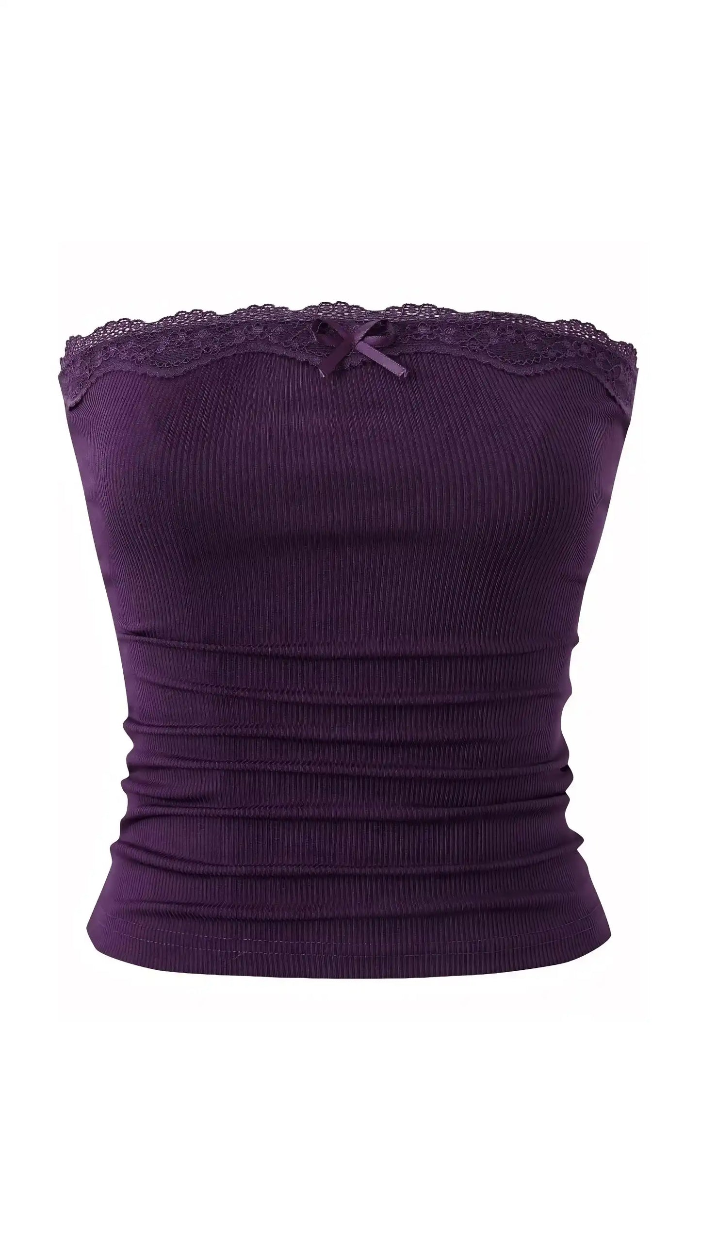 TOP AMATISTA CON ENCAJE
