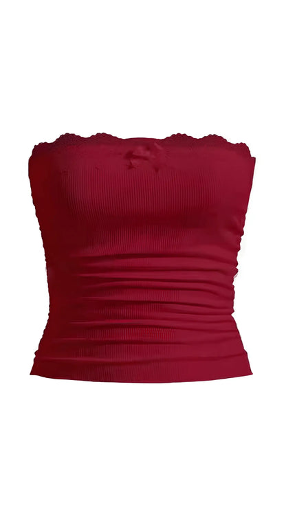TOP AMATISTA CON ENCAJE