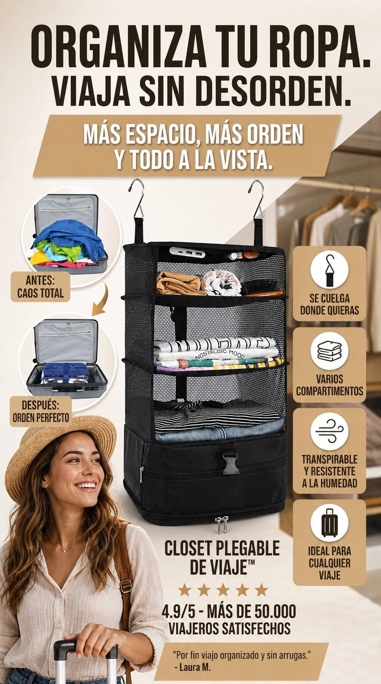 CLOSET PLEGABLE DE VIAJE