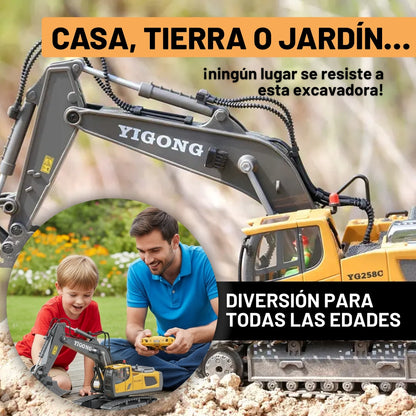 MINI EXCAVADORA A CONTROL REMOTO