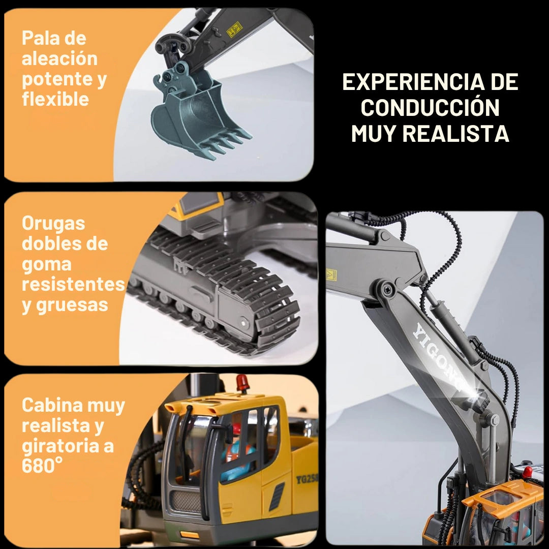 MINI EXCAVADORA A CONTROL REMOTO