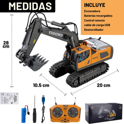 MINI EXCAVADORA A CONTROL REMOTO