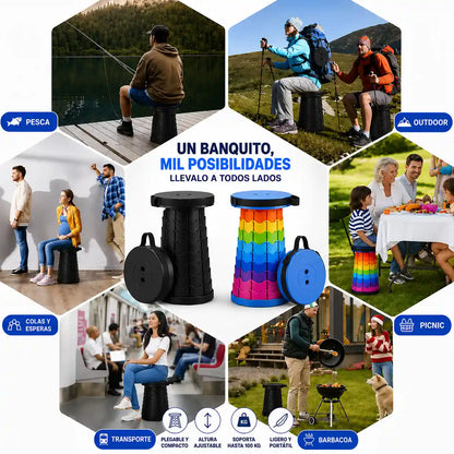 BANQUITO PLEGABLE PORTÁTIL