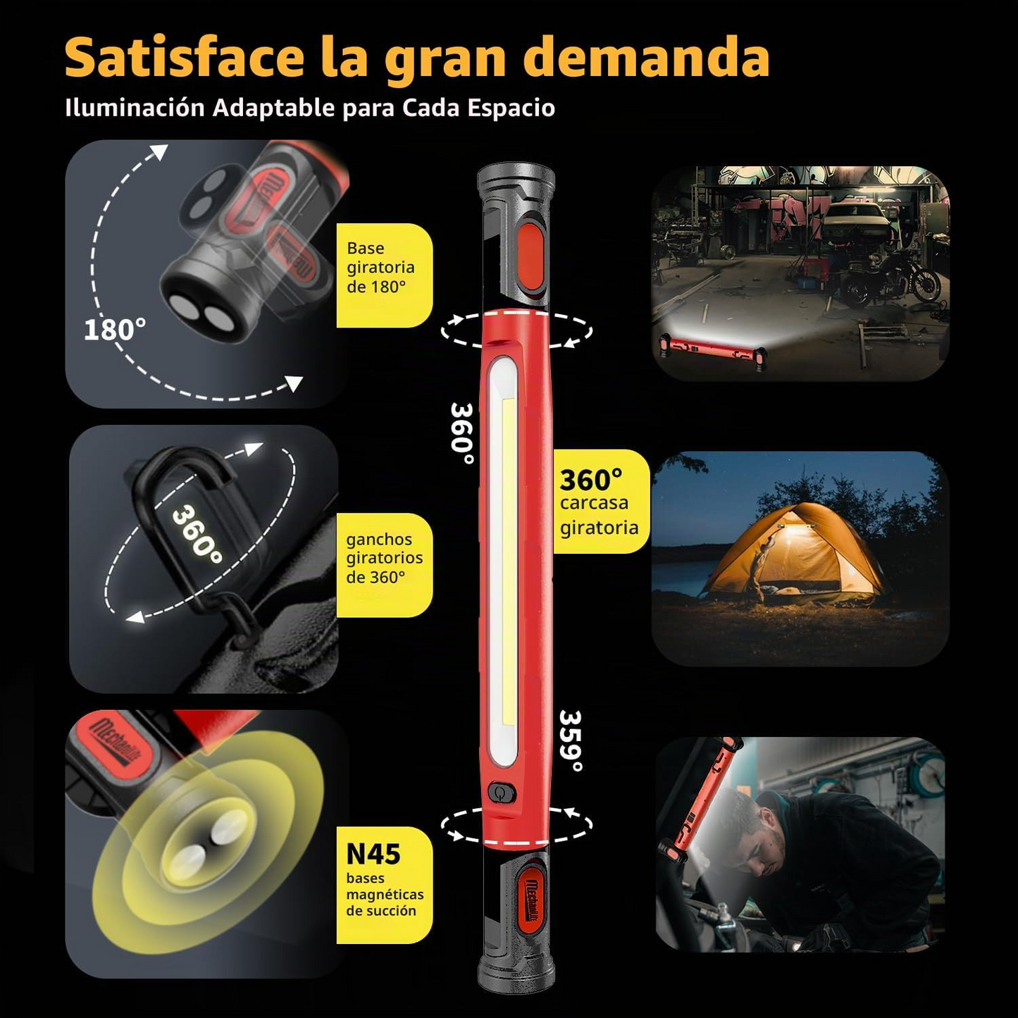 LÁMPARA LED MAGNÉTICA FLEX
