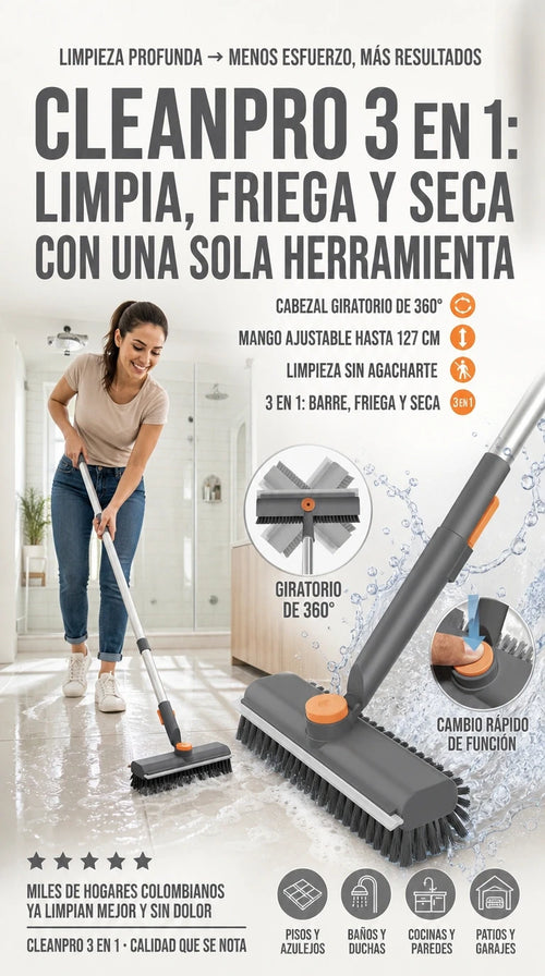 CEPILLO 3 EN 1 CLEANPRO
