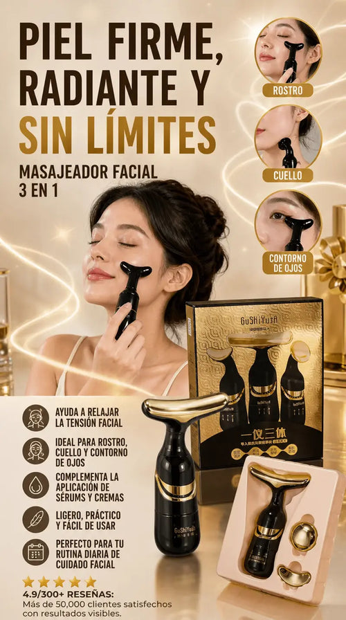 MASAJEADOR FACIAL 3 EN 1