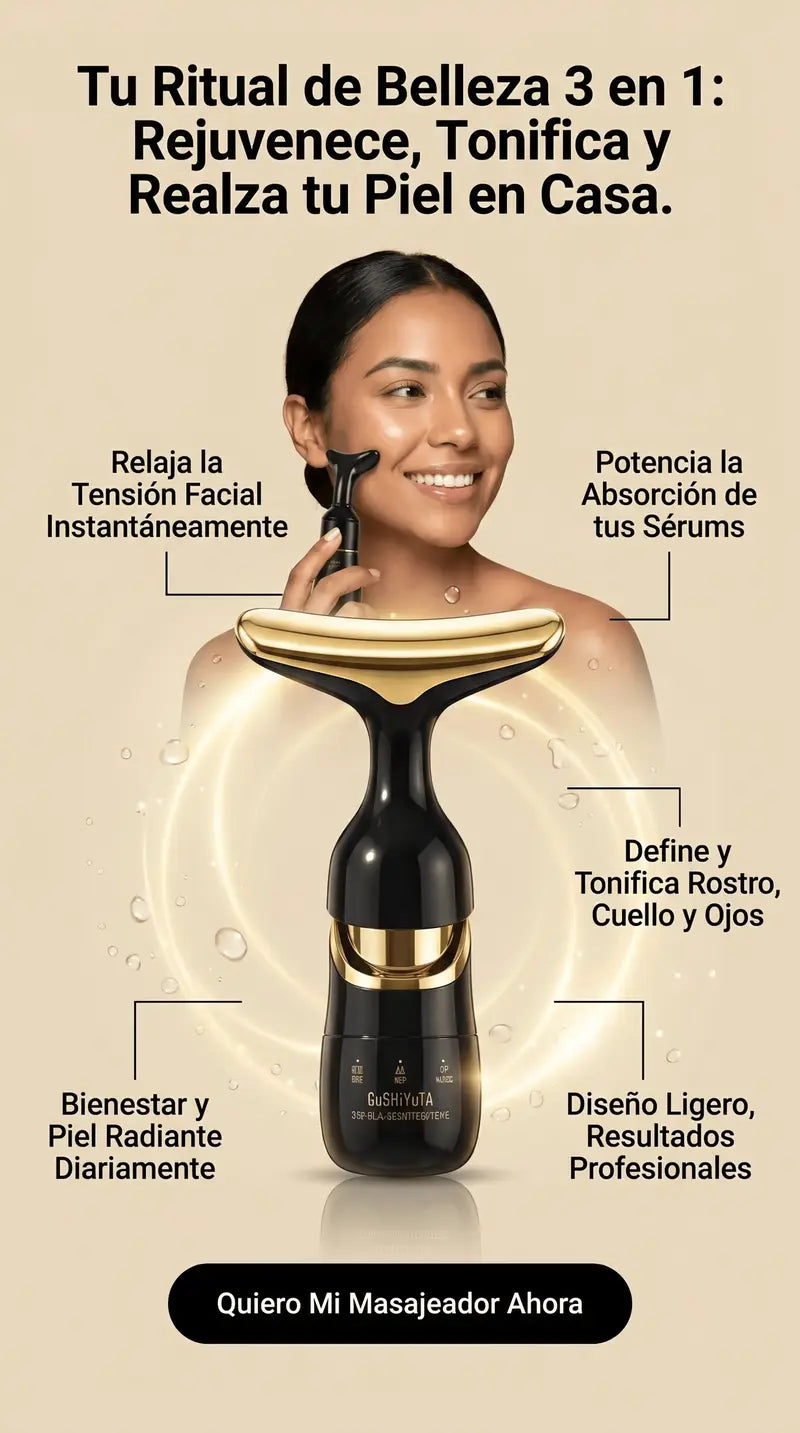 MASAJEADOR FACIAL 3 EN 1