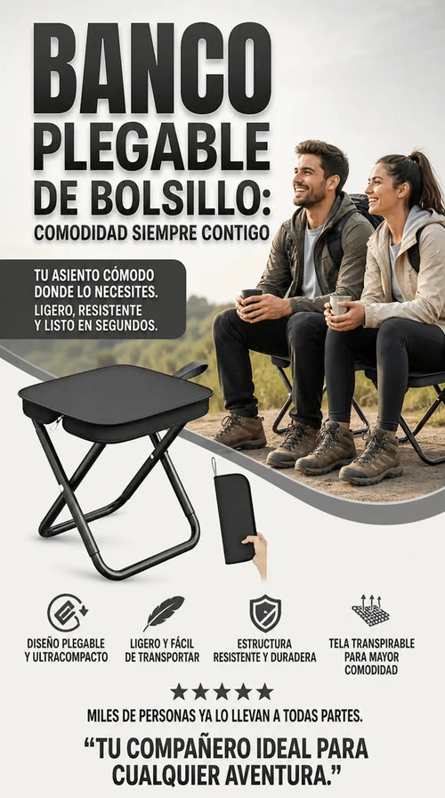 BANCO PLEGABLE DE BOLSILLO