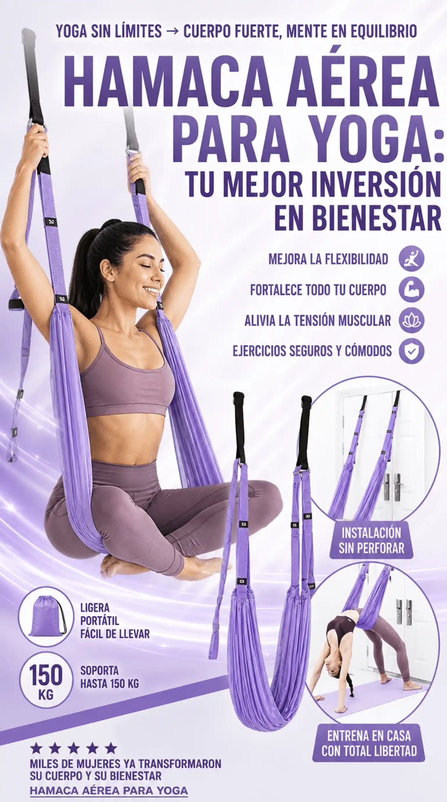 HAMACA AÉREA PARA YOGA