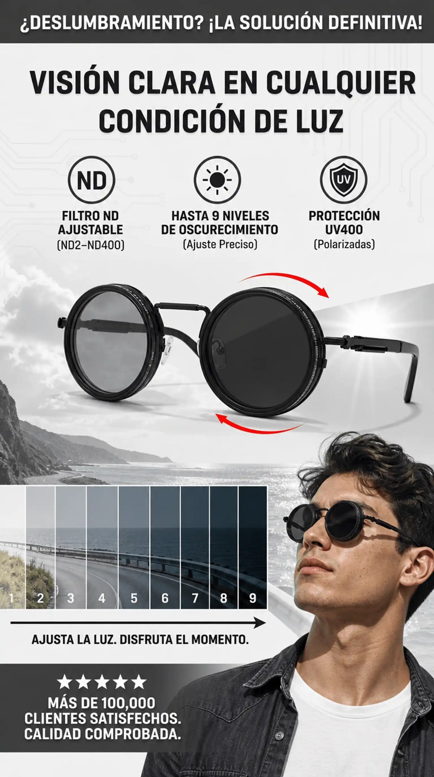 GAFAS DE SOL ND AJUSTABLES