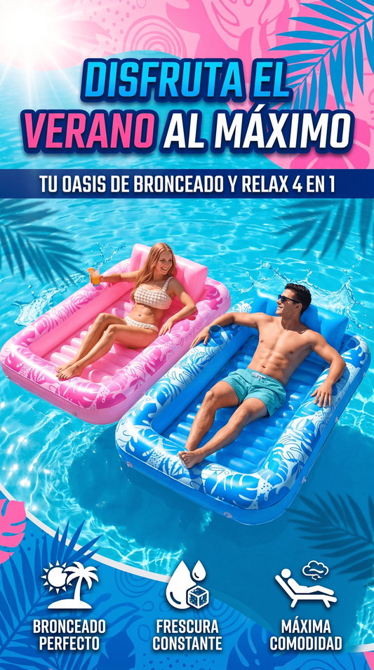 FLOTADOR Y PISCINA DE BRONCEADO