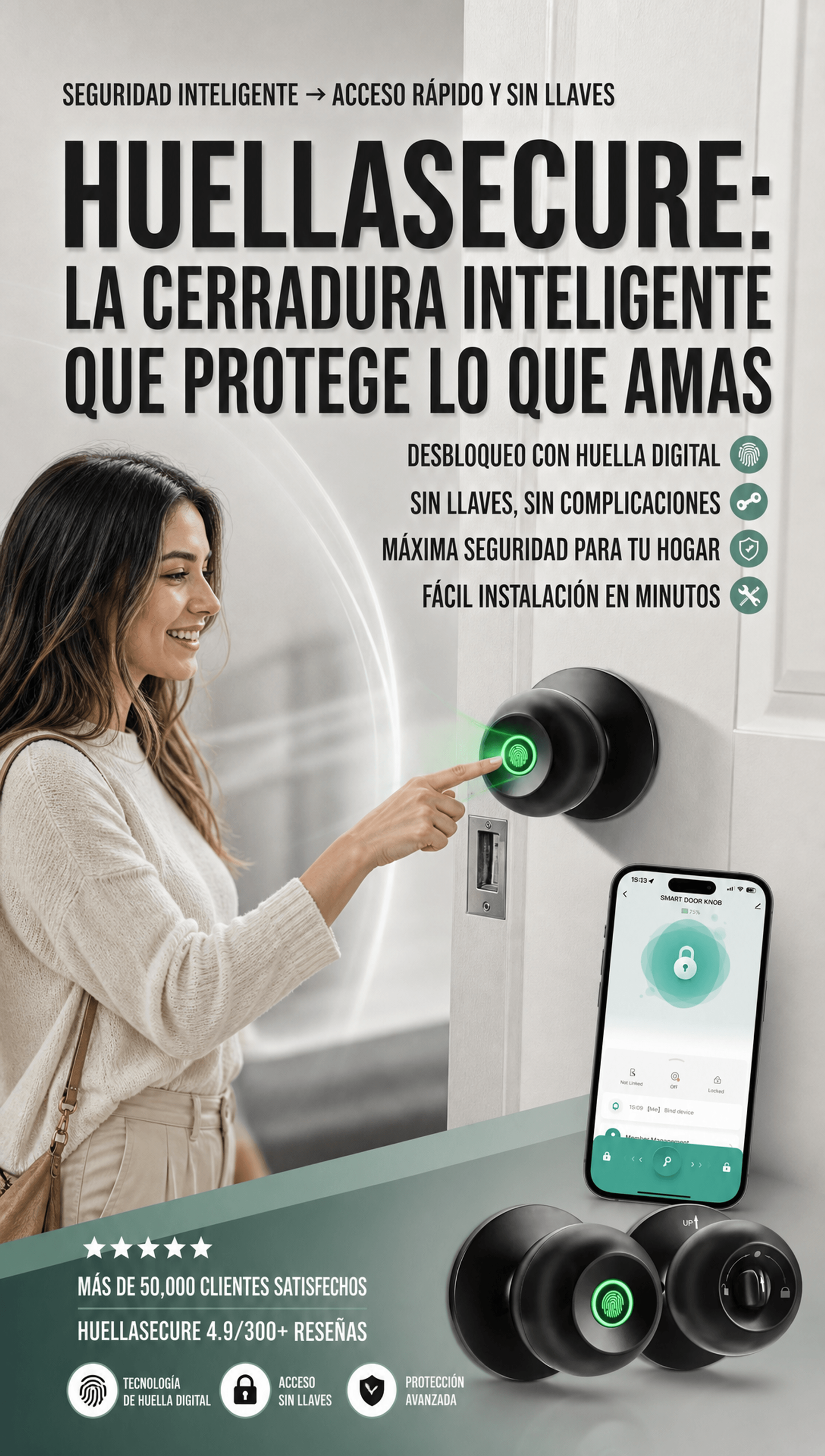 CERRADURA HUELLA SECURE