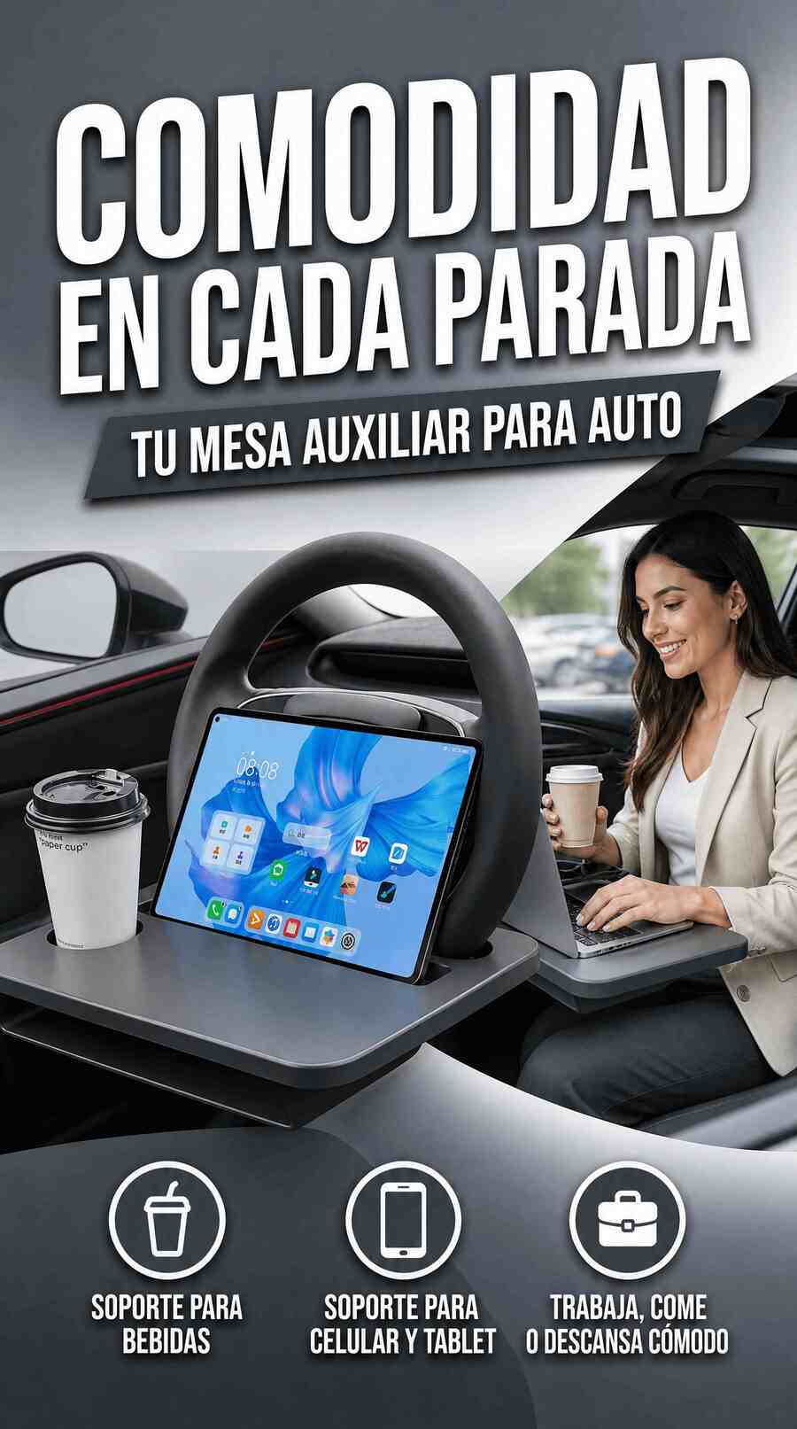 MESA AUXILIAR PARA AUTO PRO