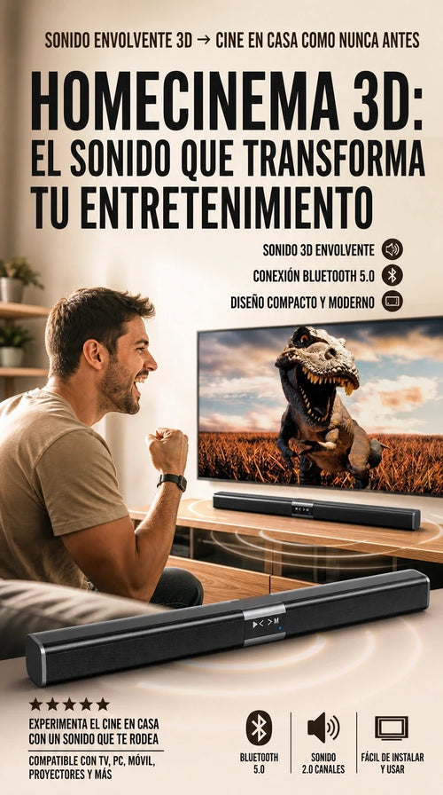 BARRA DE SONIDO HOMECINEMA 3D