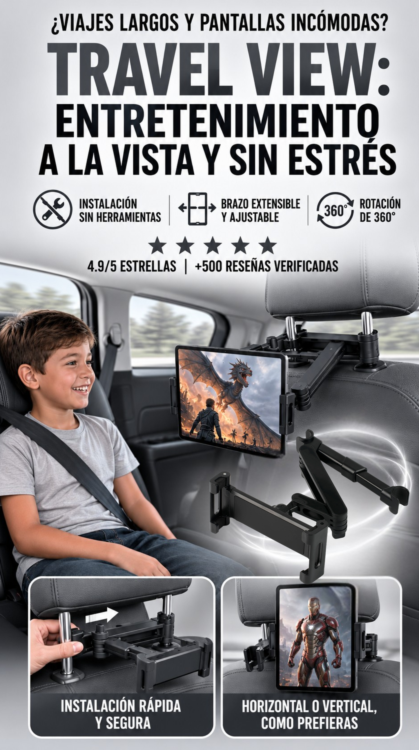SOPORTE AJUSTABLE TRAVEL VIEW